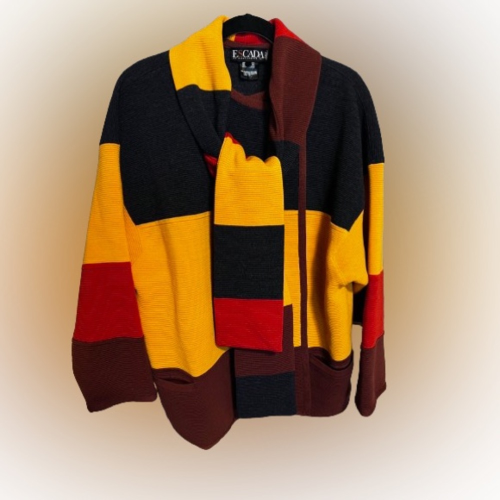 Escada by Margaret Ley Wool Knit Jacket